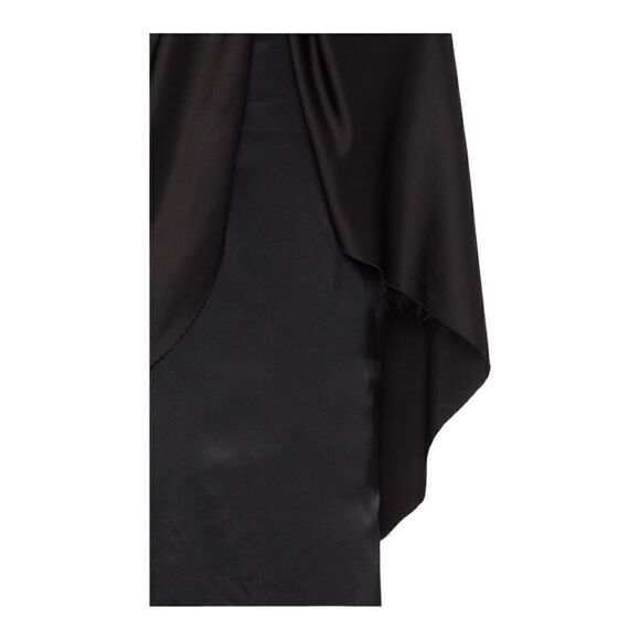 Marina Moscone Drape Twist Front Cape Effect Satin Dress Size 10 - Picture 4 of 10